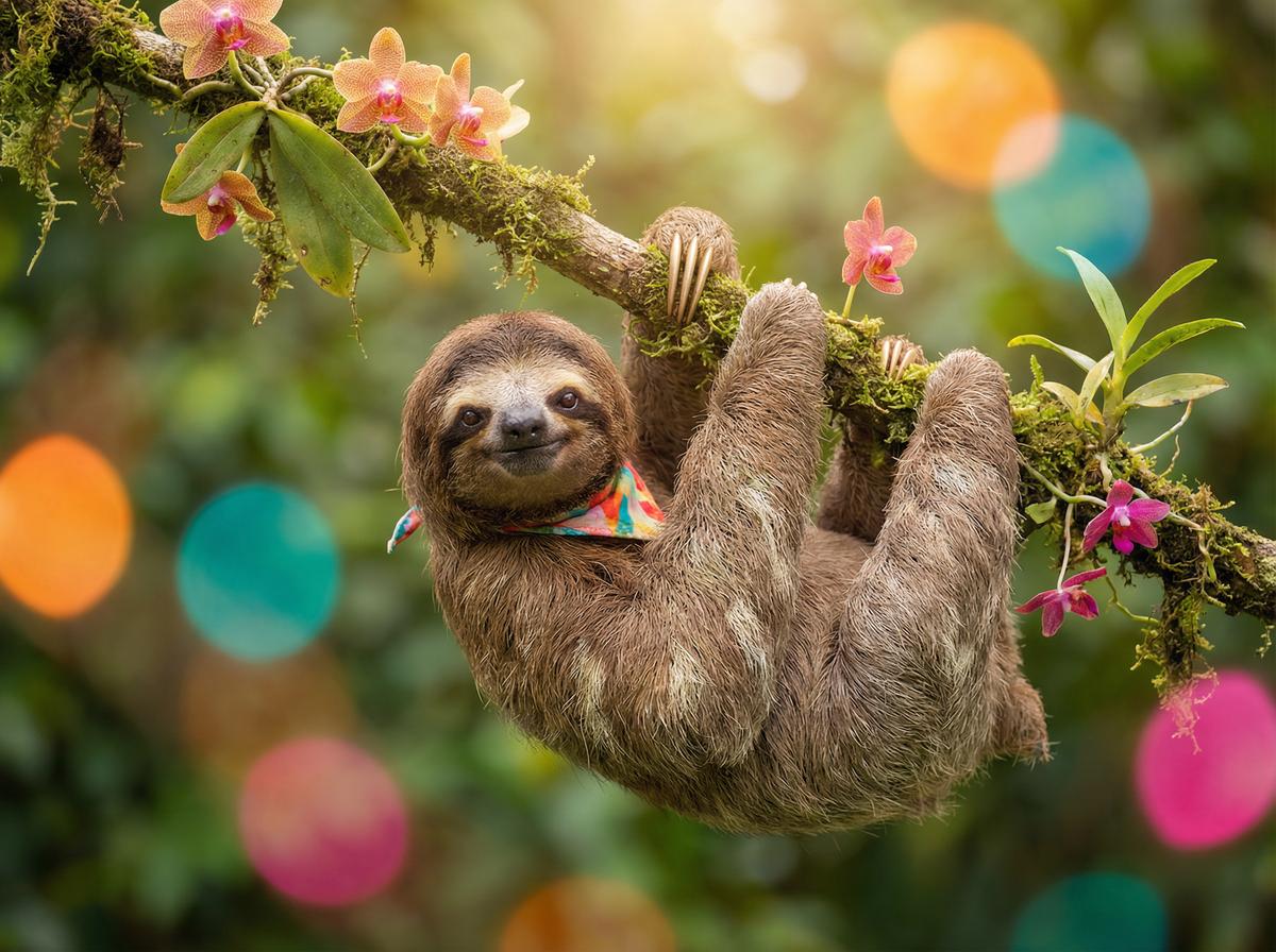 蜜桃树懒生活视频